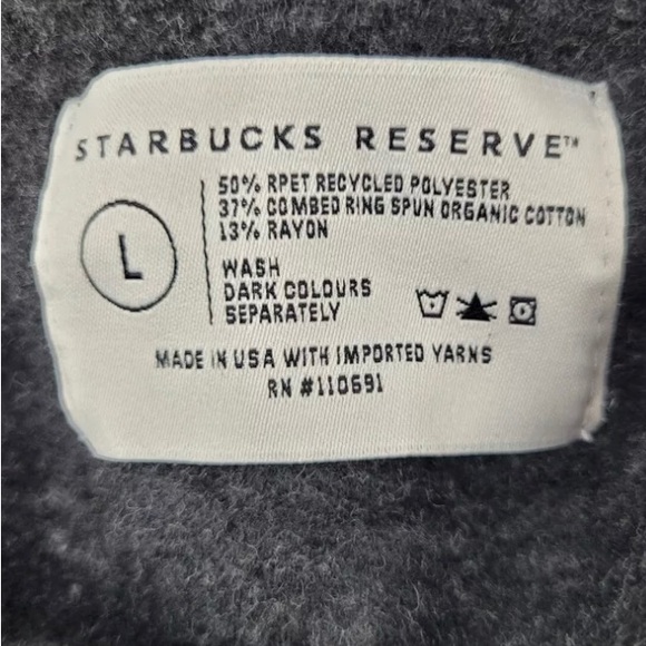 Starbucks Reserve Jade Purple Brown Artist colab zip hoodie size L unisex - Picture 5 of 7